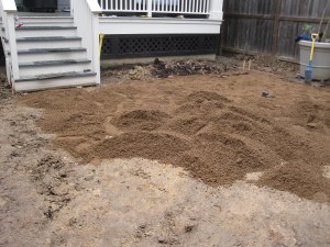 Base of decomposed granite also know as DG