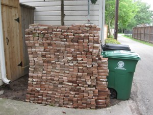 The guys did a great job of cleaning the bricks.