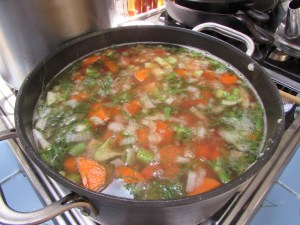 Carrot, beet and Fennel Soup.
