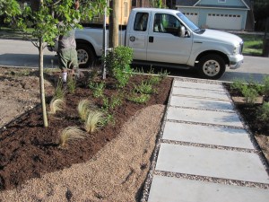 Second path from west side of property