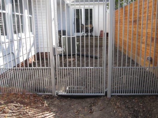 New fence and area stripped for a fresh start. 