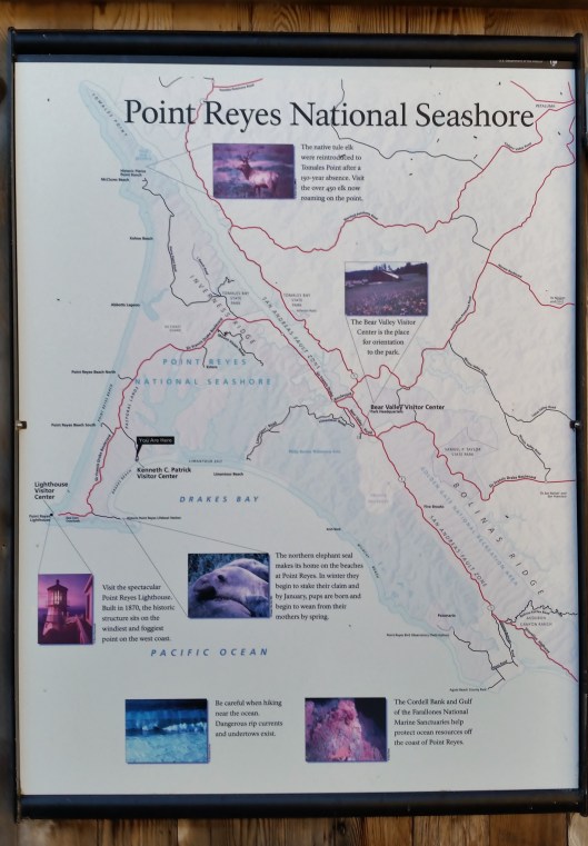 A map to give you an idea of the shape of the point. You can see Drakes bay where. 