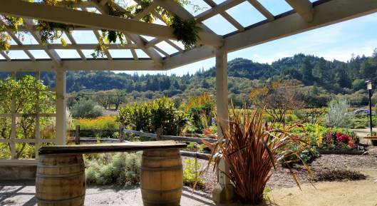 Over looking the garden at Quivira