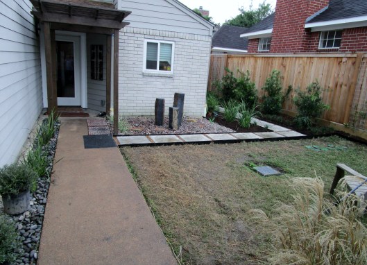 Rocks in place and reservoir disappeared.