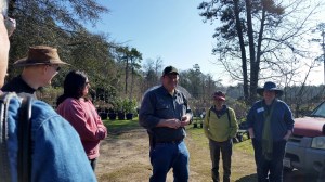 We gathered in the parking lot to start our tour. 