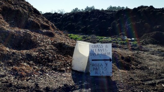 sign for green waste
