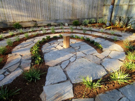 flagstone labyrinth