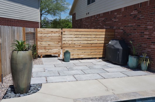 Cedar Screen to hide pool equipment