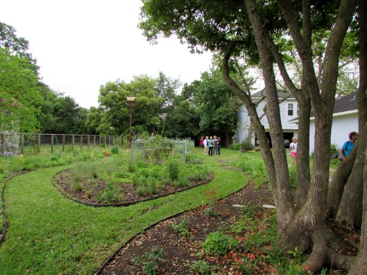This month brought out 35 to 40 people to tour the bee garden. 