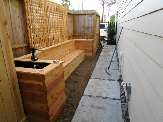 Process on tiny patio.