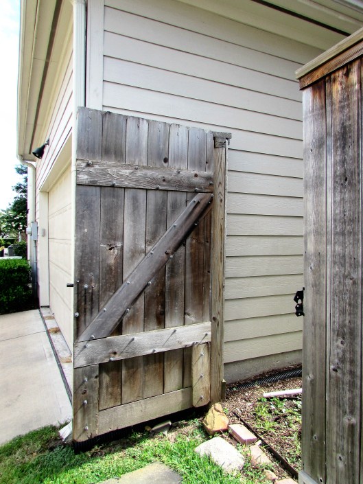Old fence and gate to be replaced.