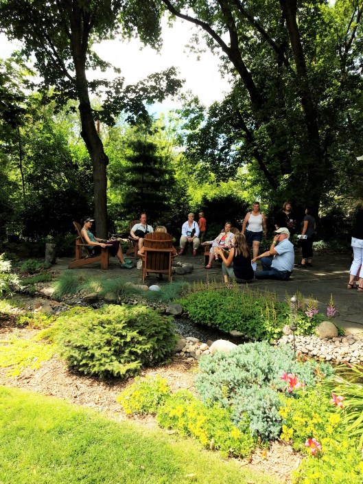 There is a cottage/guest house that is precious. I can imagine spending many evenings out here sipping wine and unwinding. Hopkins/Minnetonka six private gardens in the western suburbs of the Twin Cities