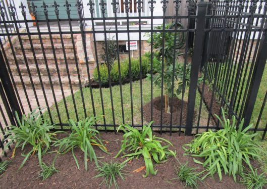 front garden at Brick work