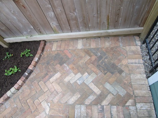 Brick in zig zag pattern